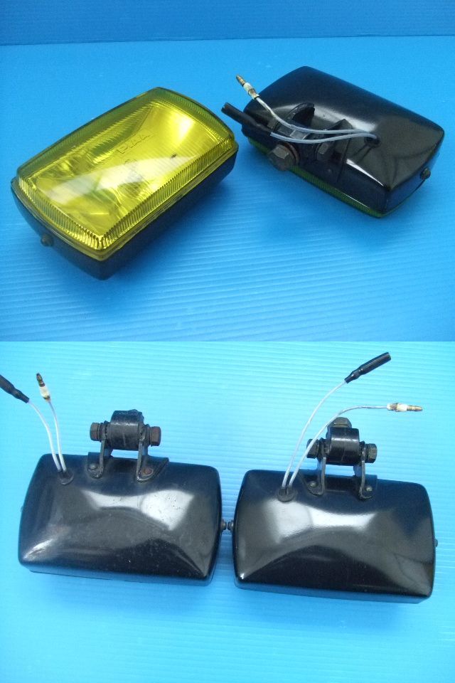 新品 PIAA50 角型 スポットランプ H3バルブ 旧車 昭和 ビンテージ ピア