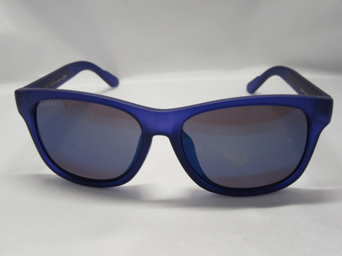 グッチ　サングラス　ブルー　中古品　空2－239A