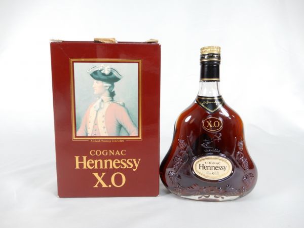 新品，新作 Hennessy ヘネシー XO クリアボトル 700ml 40％ 箱付き お酒