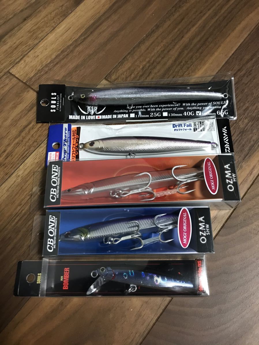  シンキング5点セット OZMA他 まとめ売り CB ONE SOULS DAIWA(ミノー)｜売買されたオークション情報、yahooの商品情報をアーカイブ公開 - オークファン 海水