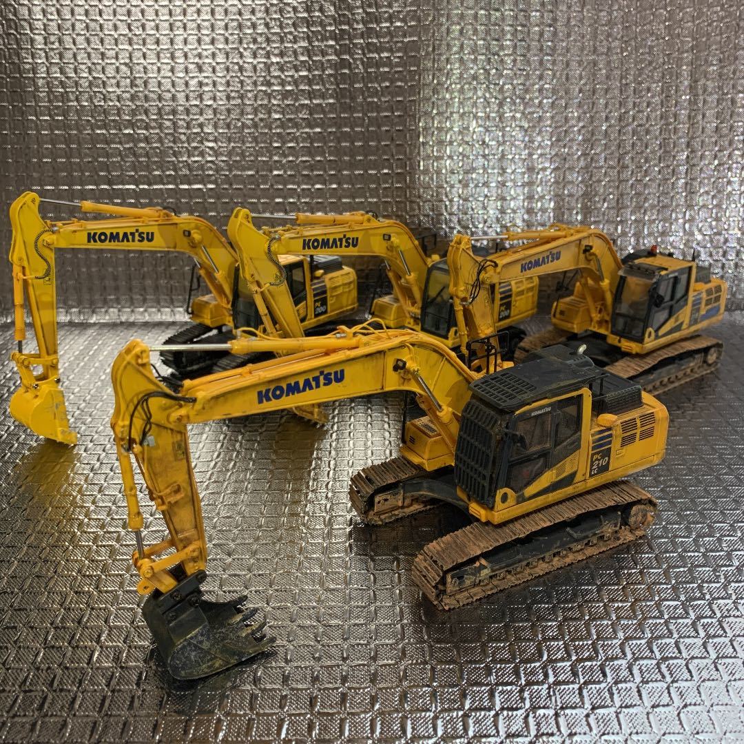 KOMATSU PC210LC 油圧ショベル ミニチュアモデル Amazon.co.jp: △超