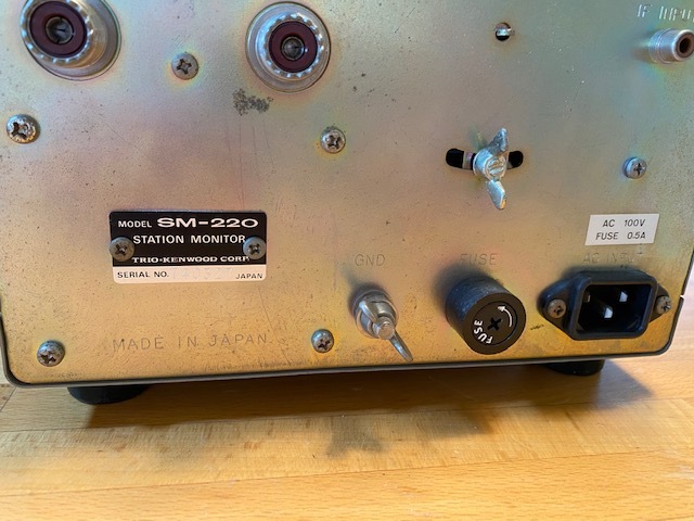 TRIO トリオ ステーションモニター SM-220 動作品 TS-820他用