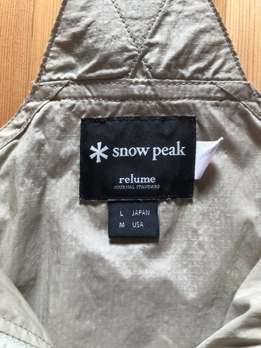 &frasl; Tussah Nylon snow peak(スノーピーク) スノーピーク Storage Utility Peak) Vest| スノーピーク(Snow VEST（ベスト）｜JOURNAL 別注 SNOWPEAK Vest JK