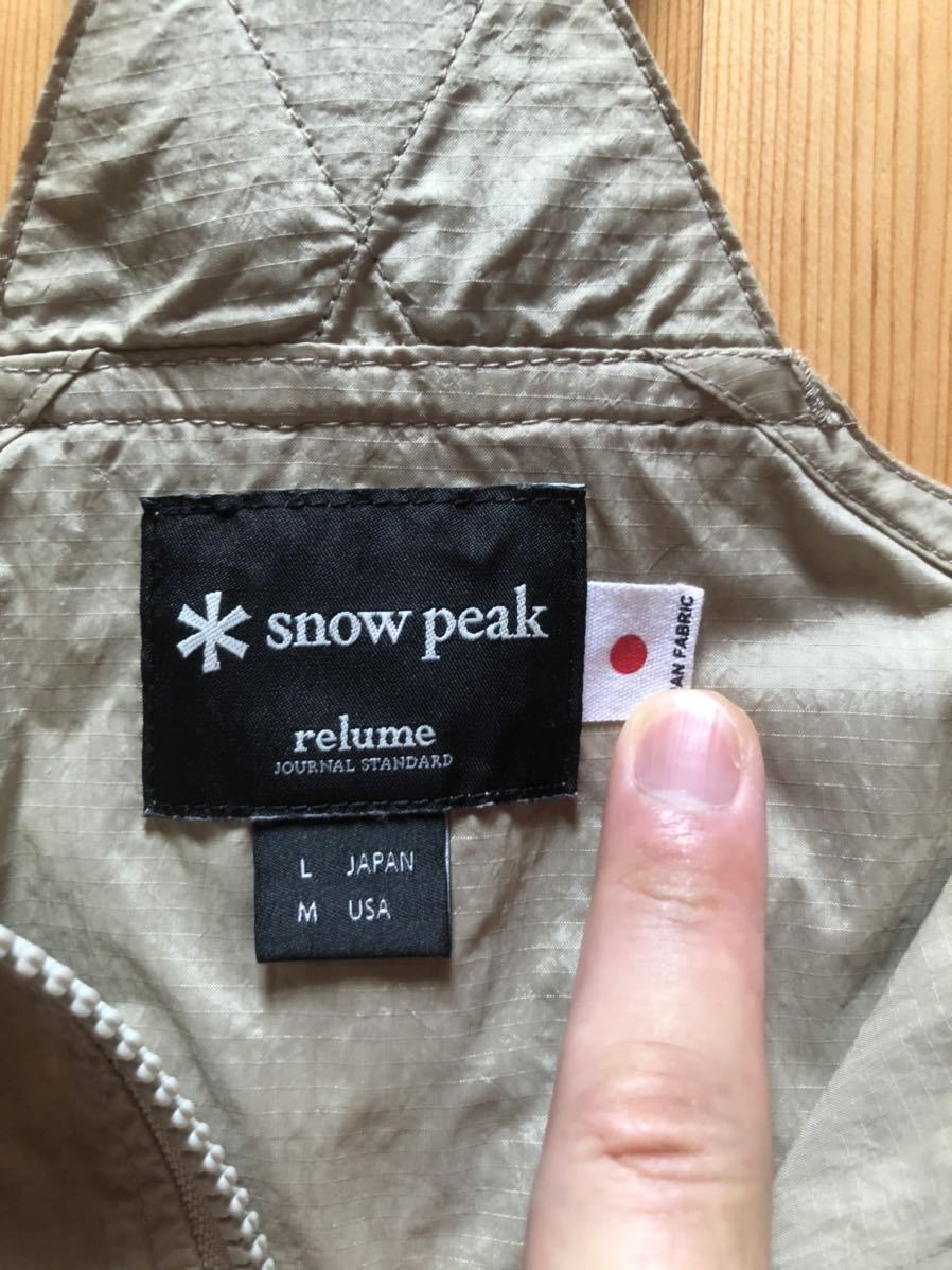 &frasl; Tussah Nylon snow peak(スノーピーク) スノーピーク Storage Utility Peak) Vest| スノーピーク(Snow VEST（ベスト）｜JOURNAL 別注 SNOWPEAK Vest JK