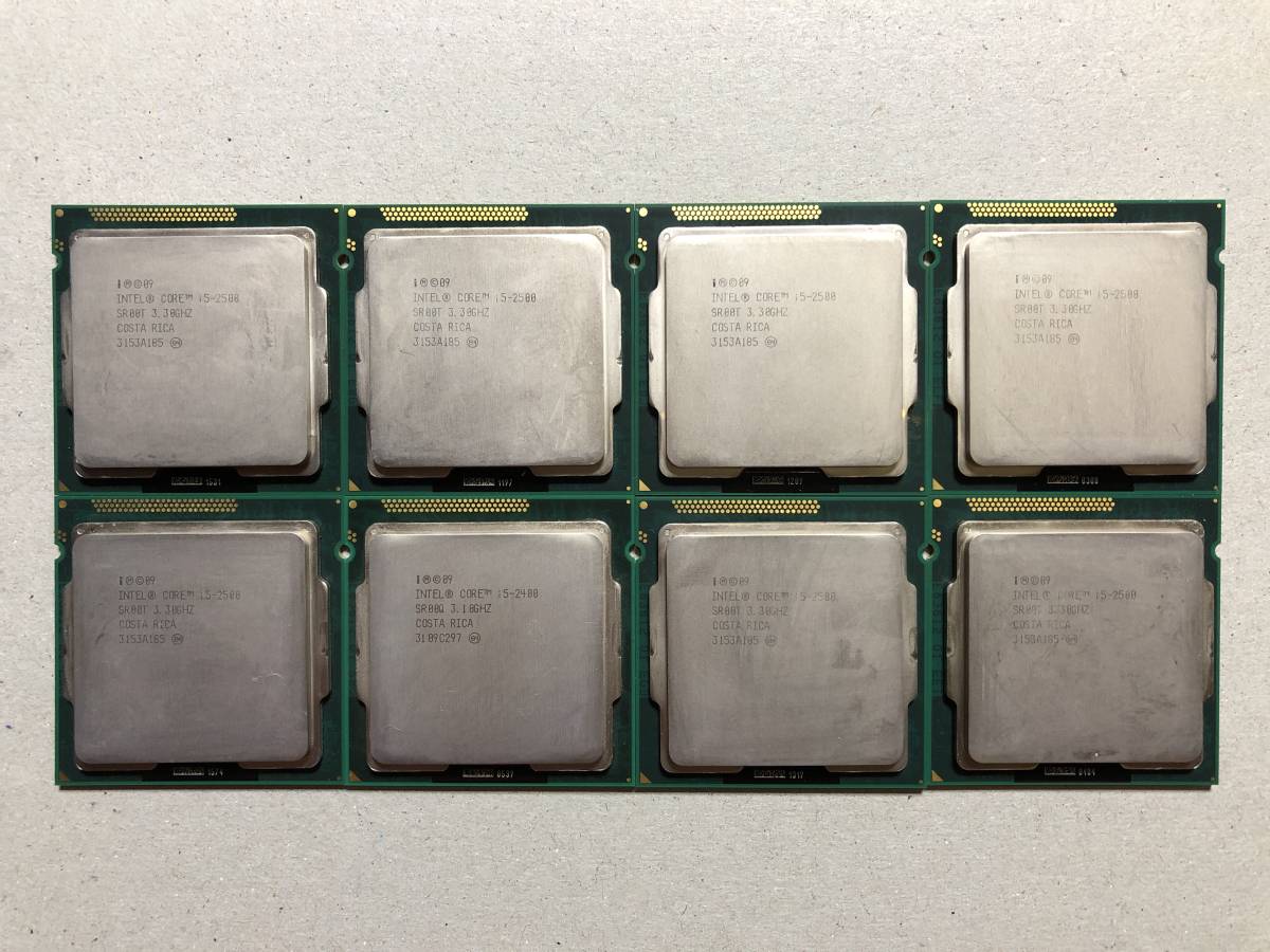 最安値，2026 CPU Intel Core i5-2500 ７枚 i5-2400 １枚 まとめて８枚セット(Core i5)｜売買されたオークション情報、yahooの商品情報をアーカイブ公開 - オークファン Core i5