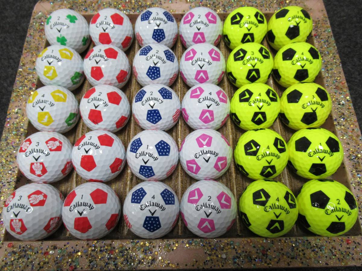 正規品，お得 特A AB級 A級多 キャロウェイ サッカー柄 色々 30個(30個～)｜売買されたオークション情報、yahooの商品情報をアーカイブ公開 - オークファン ボール