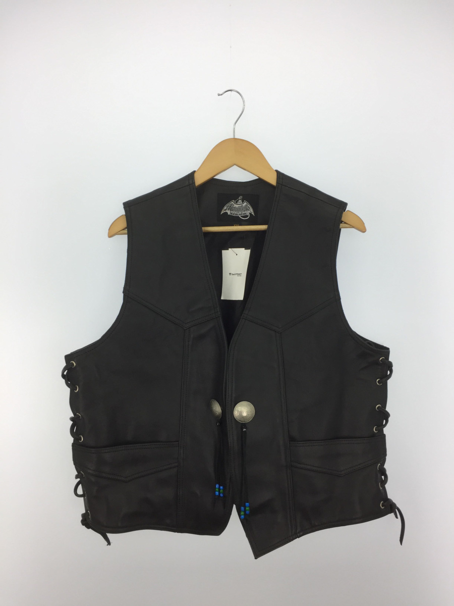 レザーベスト ⁄ ジレ ブラック ベスト – メンズ HARLEY ベスト⁄XXL
