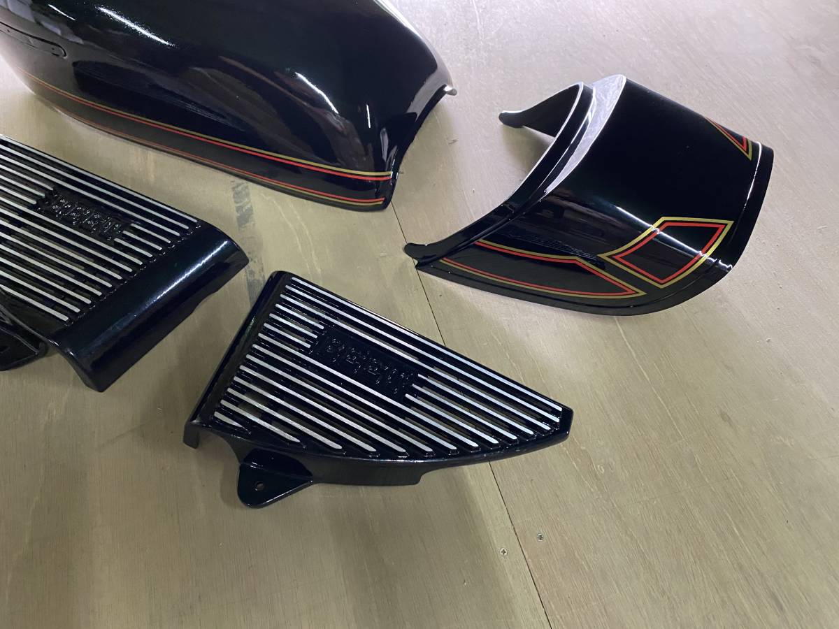 GS400 タンク 外装 金 テールカウル セット 外装セットu金赤E2ライン