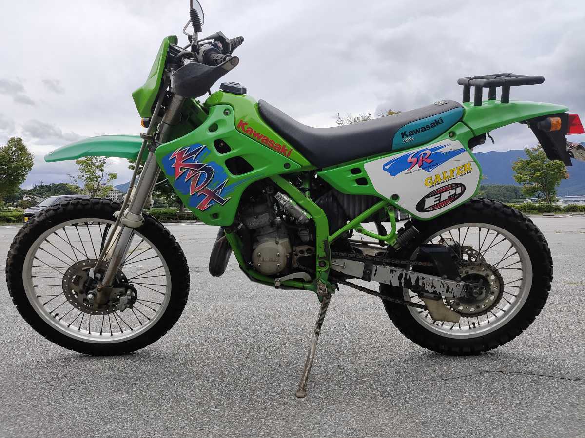 実働 カワサキ KDX125SR KDX125 kawasaki エンジン始動動画あり 腰下 