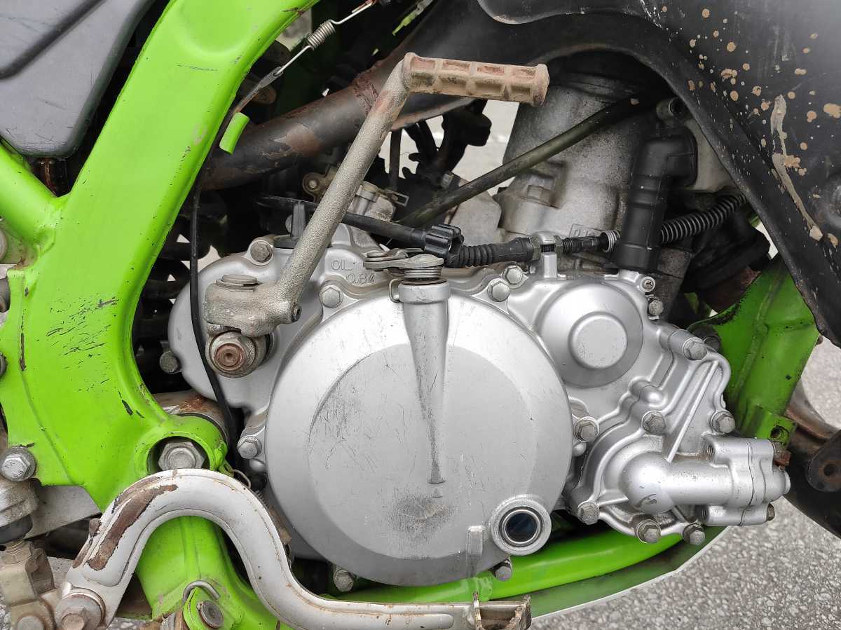 実働 カワサキ KDX125SR KDX125 kawasaki エンジン始動動画あり 腰下 