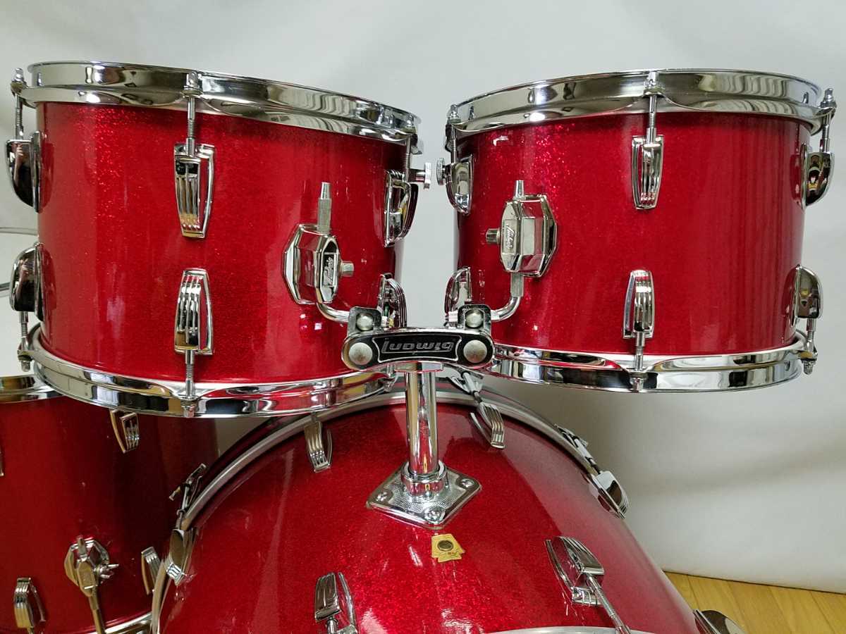 Ludwig/ラディック 1960年代後半製 Vintage DrumSet 22BD，12，13TT