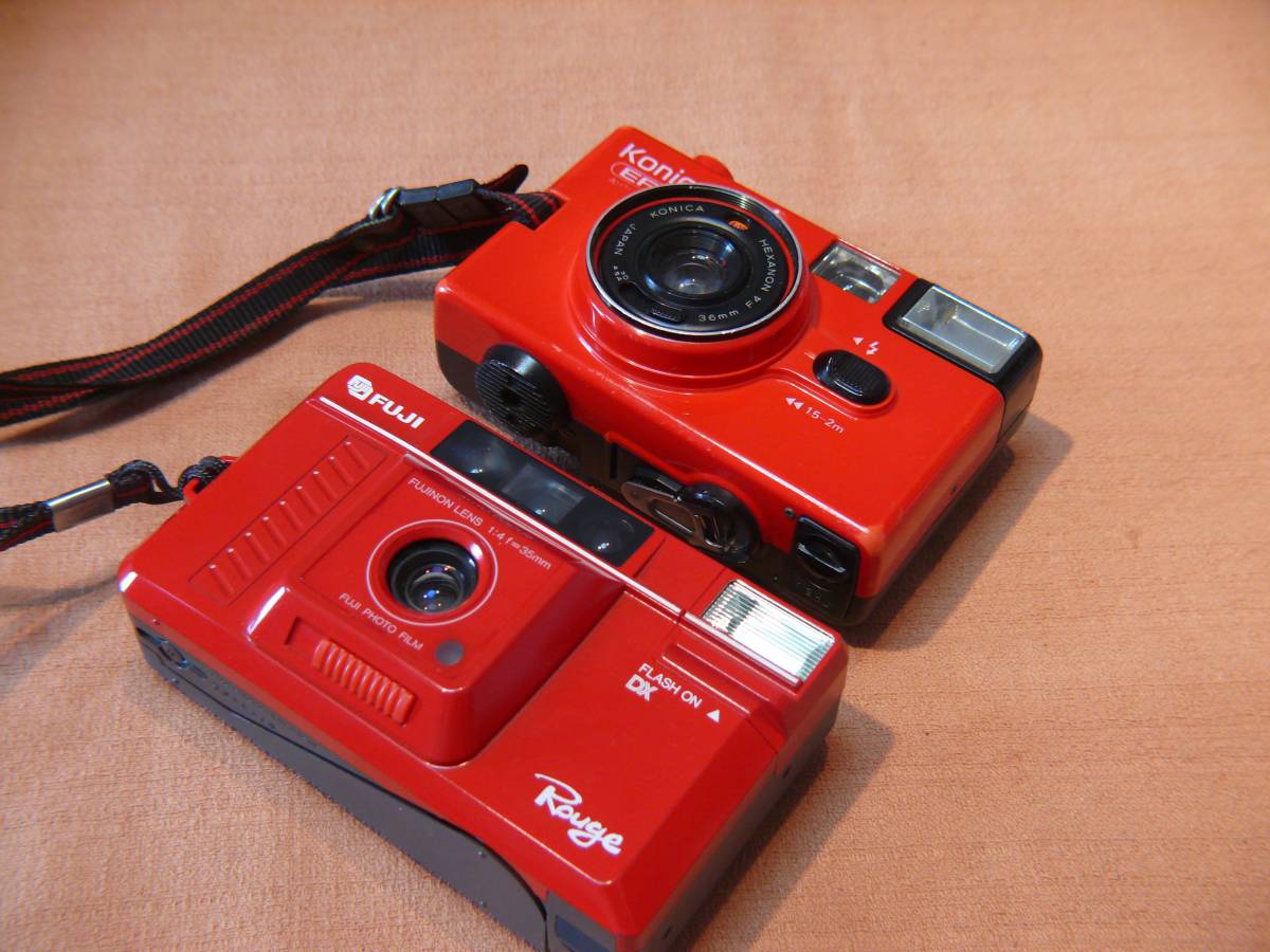 EFJ AUTO レッド DATE KONICA Konica - コニカ み フラッシュOK