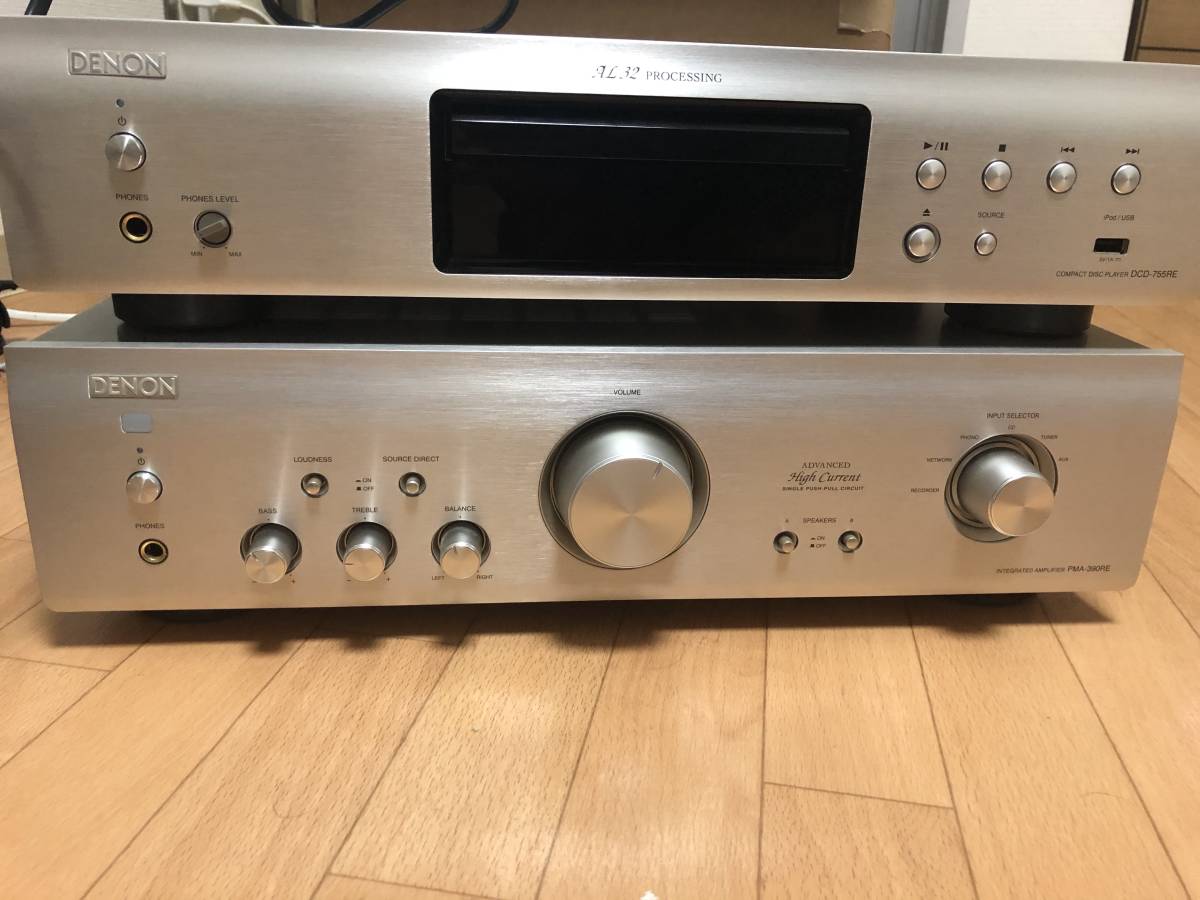 DENON PMA-390III アンプ DENON DCD-755RE CD 【公式通販】