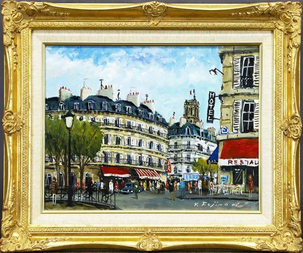 藤森悠二【パリ モンマルトル】油彩6号 パリ風景画家 フランス街中風景 Yahoo!オークション 「藤森悠二」の落札相場・落札価格 真作WISH藤森