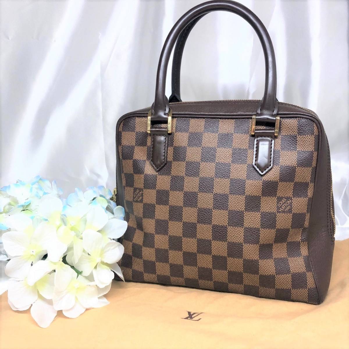ルイヴィトン ダミエ ブレラ VUITTON ハンドバッグ LOUIS 美品 ダミエ 