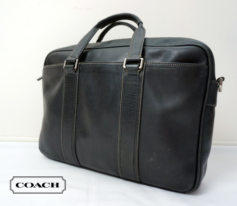 COACH レキシントン コーチ ダブルジップトップ・レザーコミューター