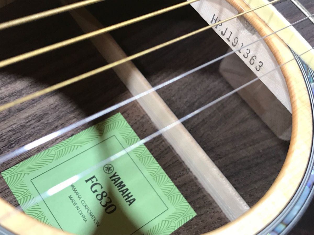 YAMAHA FG830 アコースティックギター[200330RM010924]