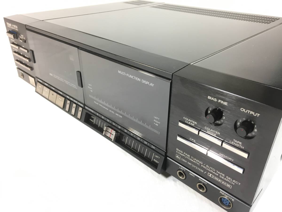 TEAC V－800X 3ヘッドカセットデッキ ベルト新品交換済