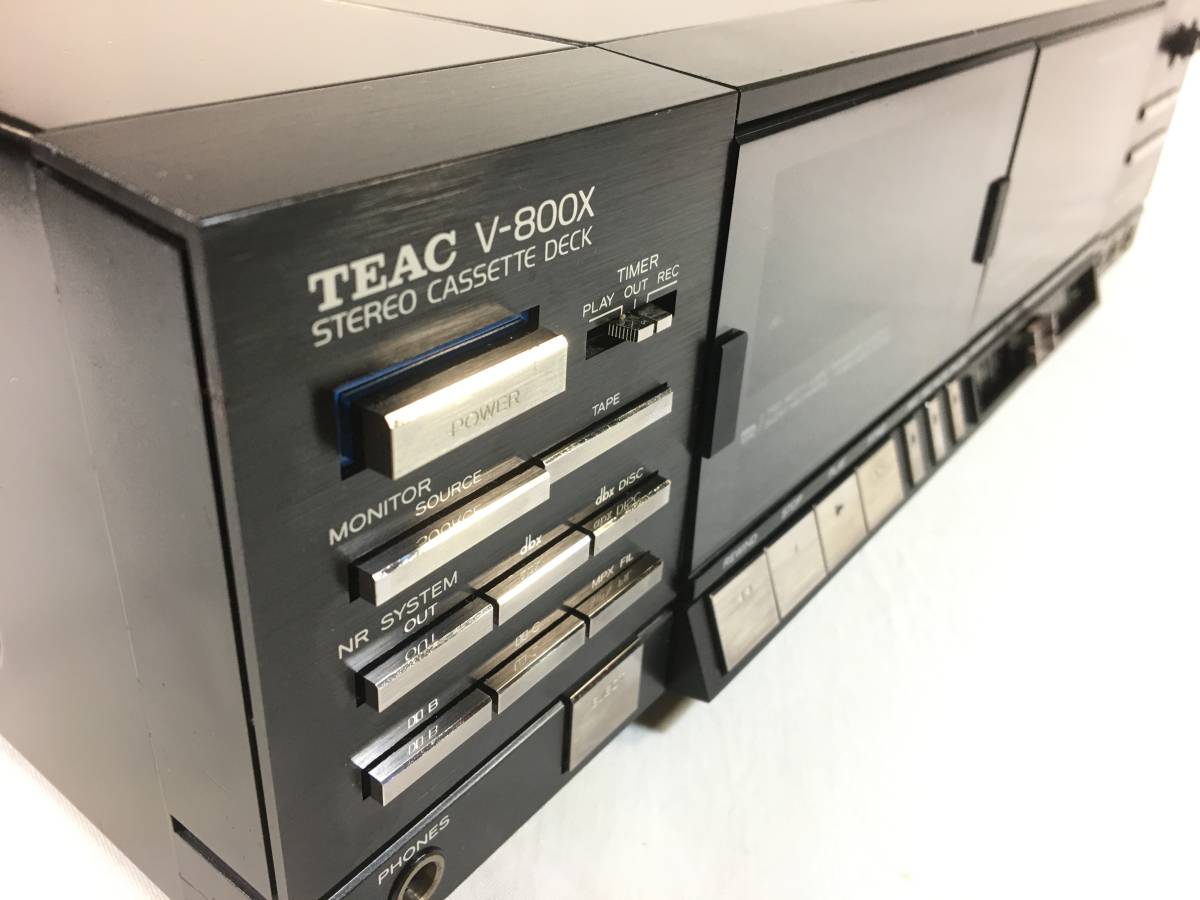 TEAC V－800X 3ヘッドカセットデッキ ベルト新品交換済
