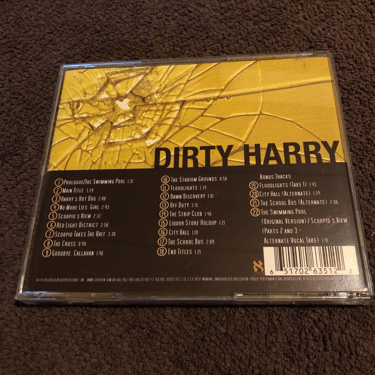 2026年最新Yahoo!オークション : ミュージック Dirty Harry: -ダーティ
