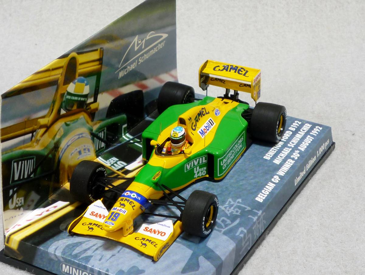 ミニチャンプス 1/43 ベネトン・フォード B192 #19 M.シューマッハ