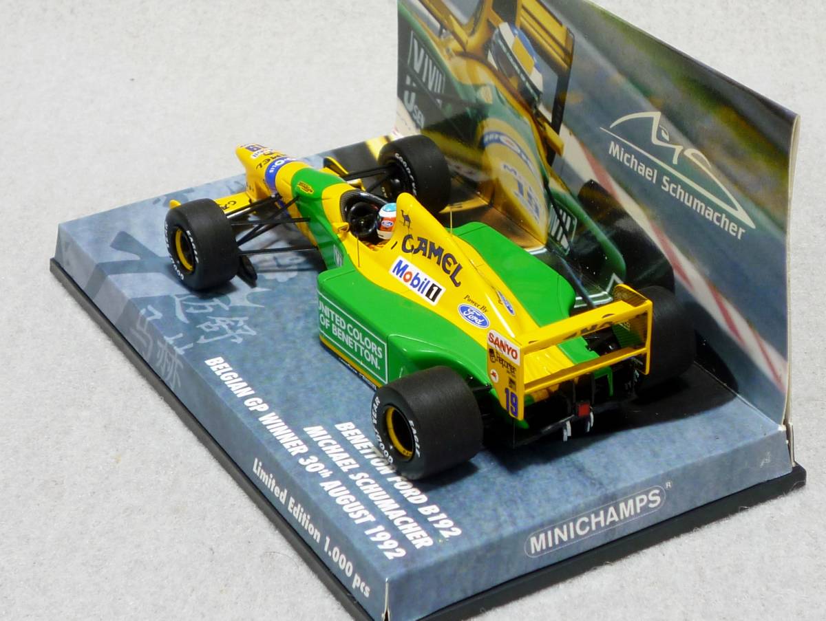 ミニチャンプス 1/43 ベネトン・フォード B192 #19 M.シューマッハ