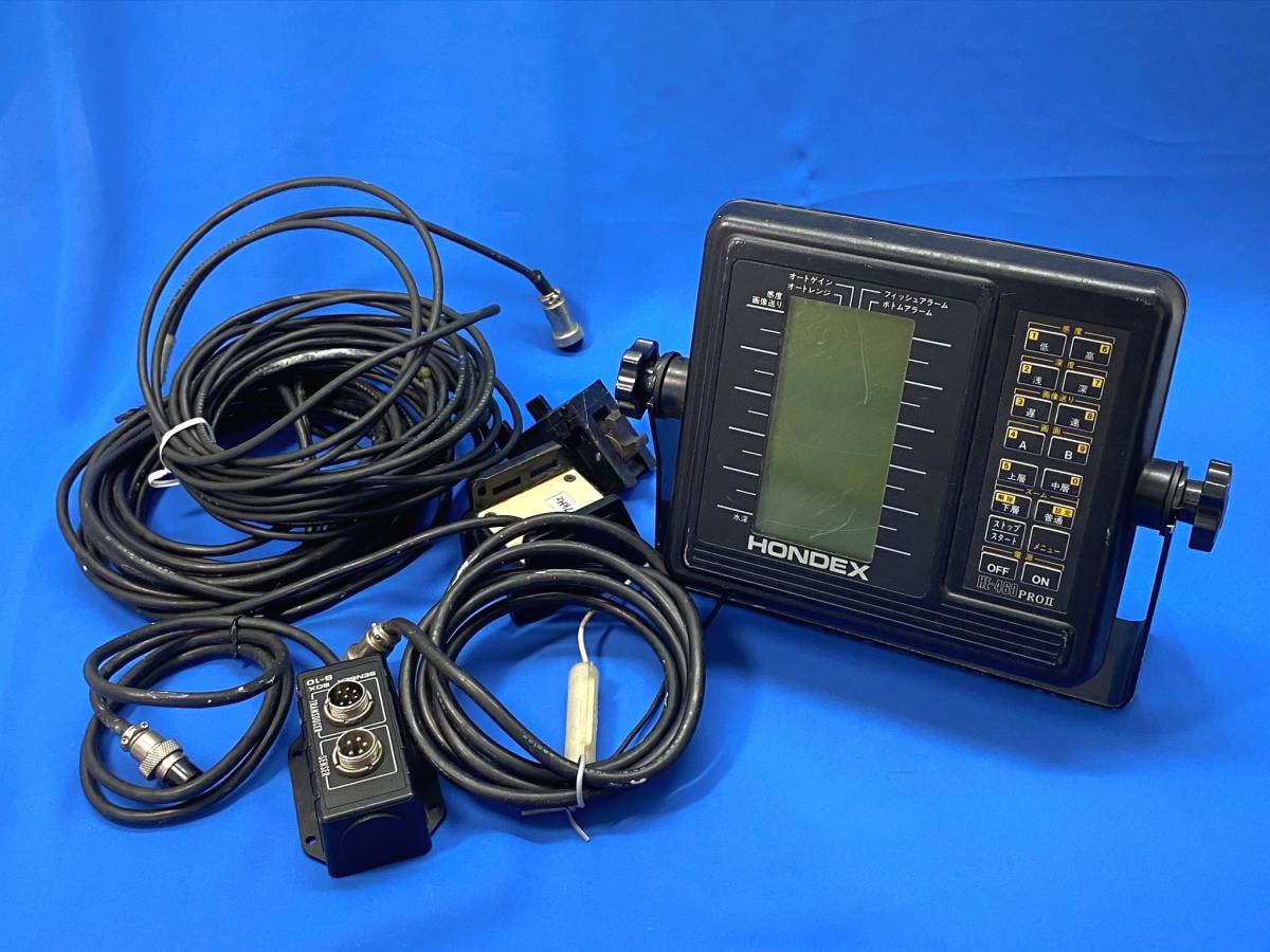新作入荷，正規品 3Q売切 税無し ホンデックス HONDEX 魚群探知機 HE-460PROⅡ モノクロ液晶 魚探 本体＆センサー 釣具 0902-2(モニター5型未満)｜売買されたオークション情報、yahooの商品情報をアーカイブ公開 - オ 魚群探知機