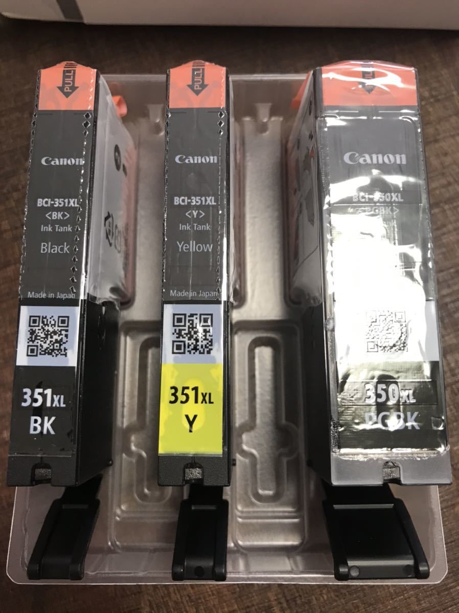 (ブラック、イエローのみ)キャノン純正インク　BCI-351XL+350XL 5色マルチパック大容量タイプ_2