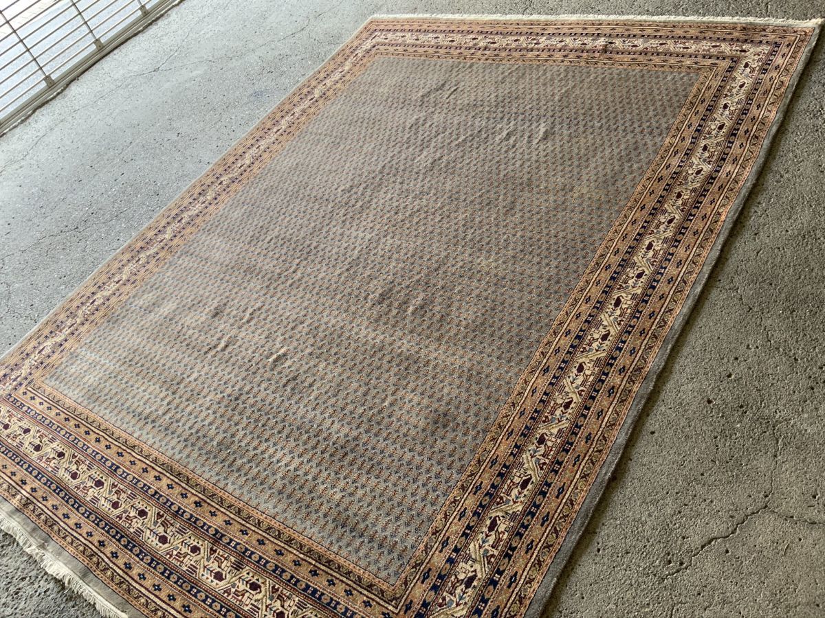 331×250cm インド産 絨毯 ラグ アンティーク家具 マジック カーペット 03ZZSRB200803012K
