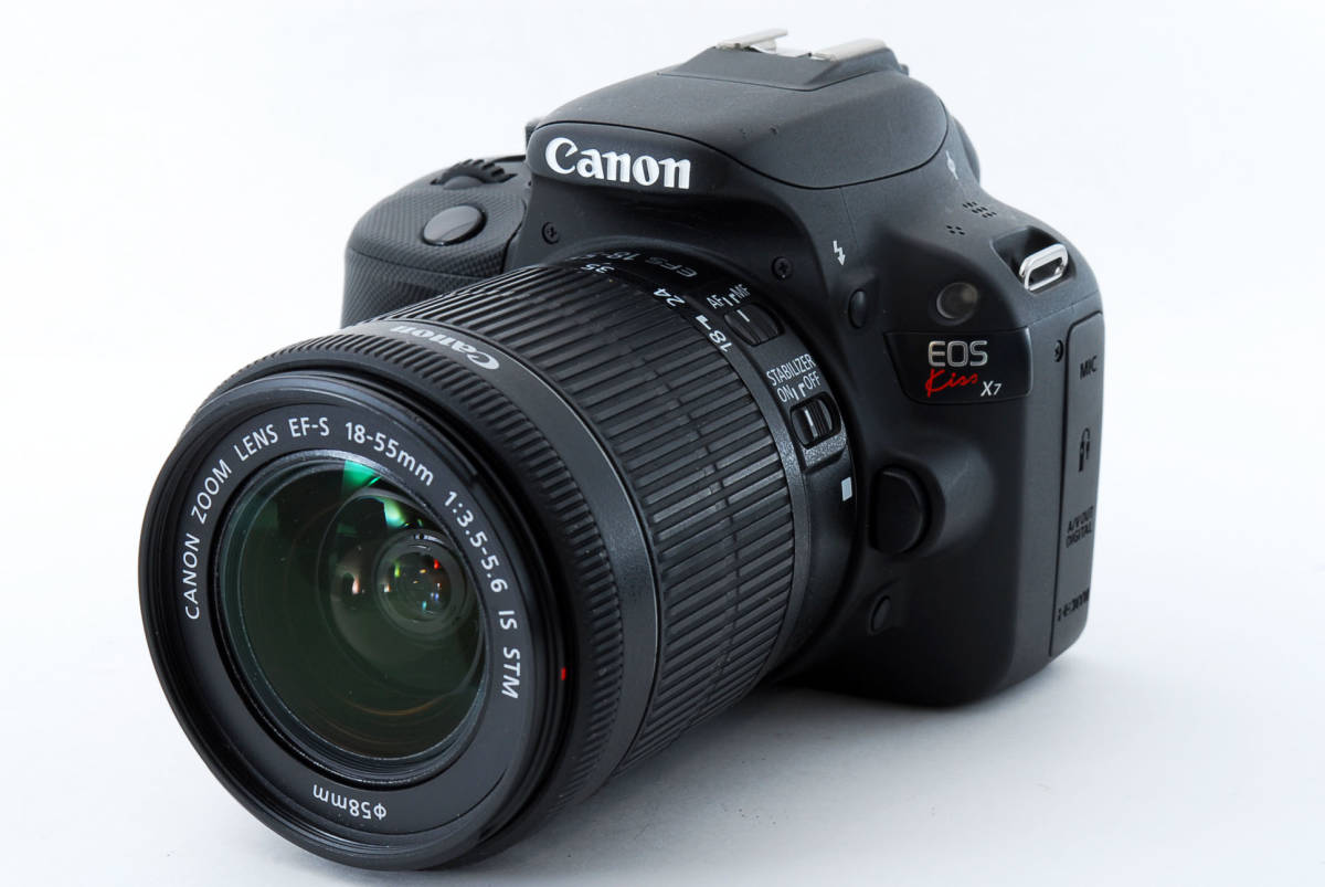 美品】キャノン Canon EOS kiss X7 18-55mm IS STM・55-250mm IS II