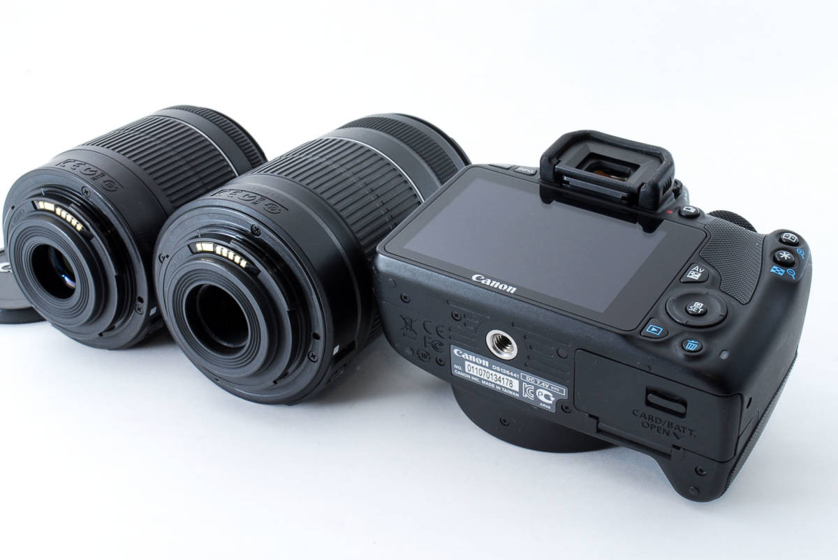 美品】キャノン Canon EOS kiss X7 18-55mm IS STM・55-250mm IS II