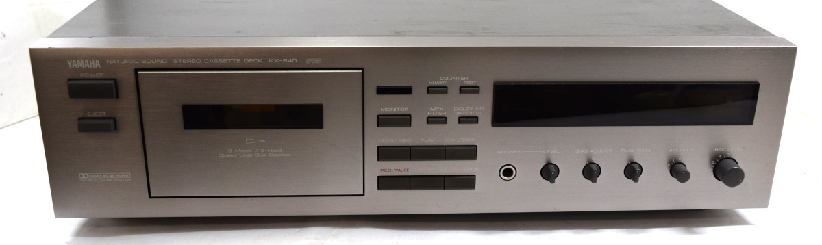 T808】YAMAHA ヤマハ ナチュラルサウンドステレオカセットデッキ KX