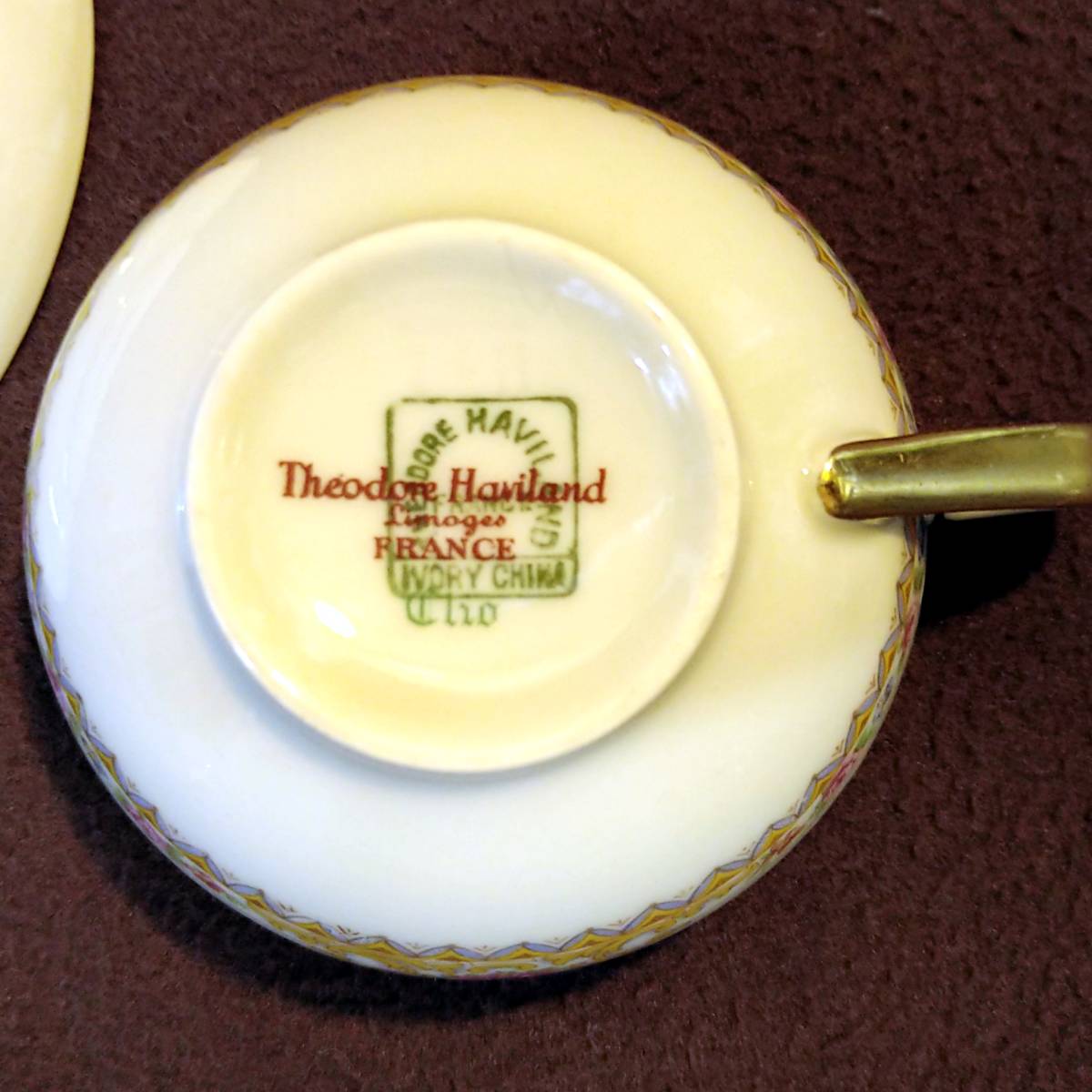 フランス アンティーク リモージュ ラヴィエ 皿 ハビランド 2点セット 磁器 アンティークリモージュ磁器 limoges france 食器 リモージュ Limoges -