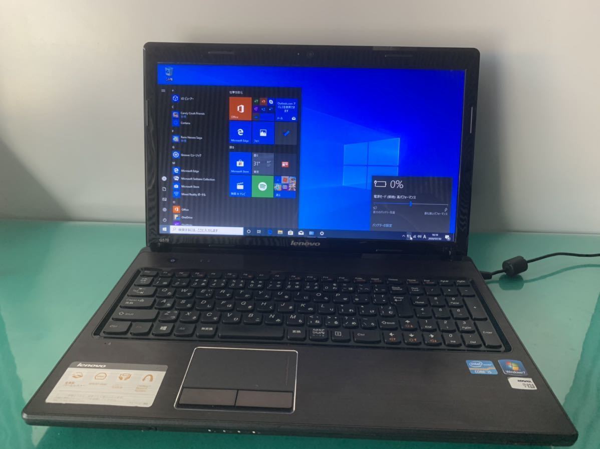 G570 Core Lenovo i5 2410M i5-2410M ZZ-459 ノートPC Windows10 OS 