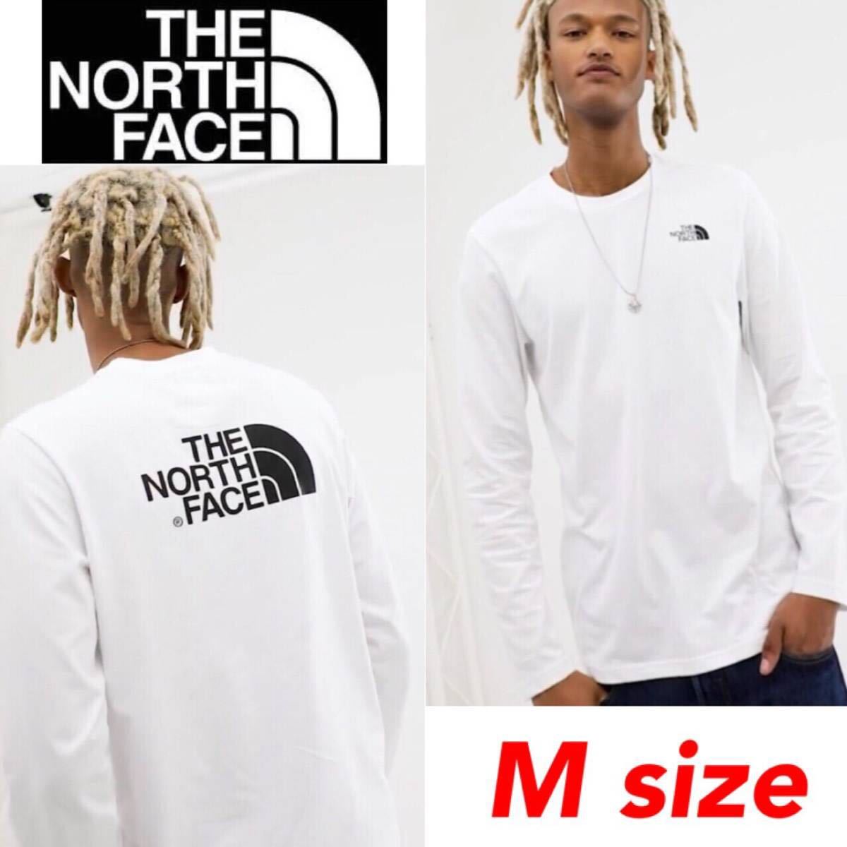 超激得，格安 正規品 The North Face Easy Tee ノースフェイス 長袖 ロンT ロゴ トップス ホワイト Mサイズ(長袖Tシャツ)｜売買されたオークション情報、yahooの商品情報をアーカイブ公開 - オークファン 男性用