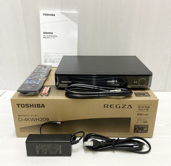 東芝 D-4KWH209 ハードディスクレコーダー ： REGZAハードディスク
