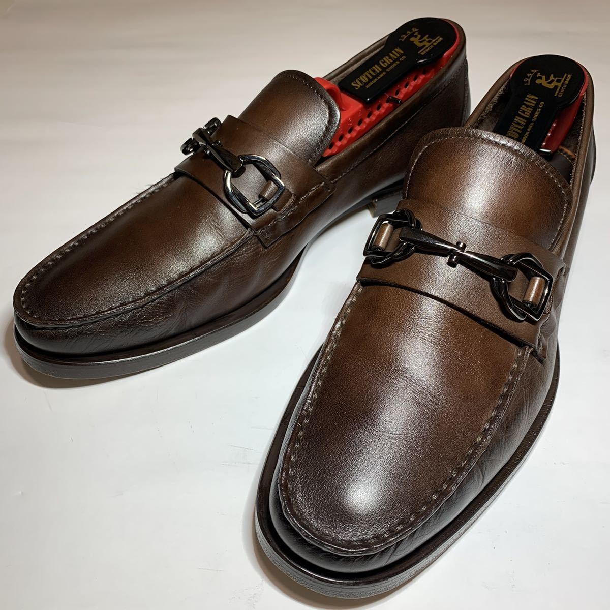 サントーニ】 Santoni / 26.5cm / 美品 / こげ茶 / ダークブラウン