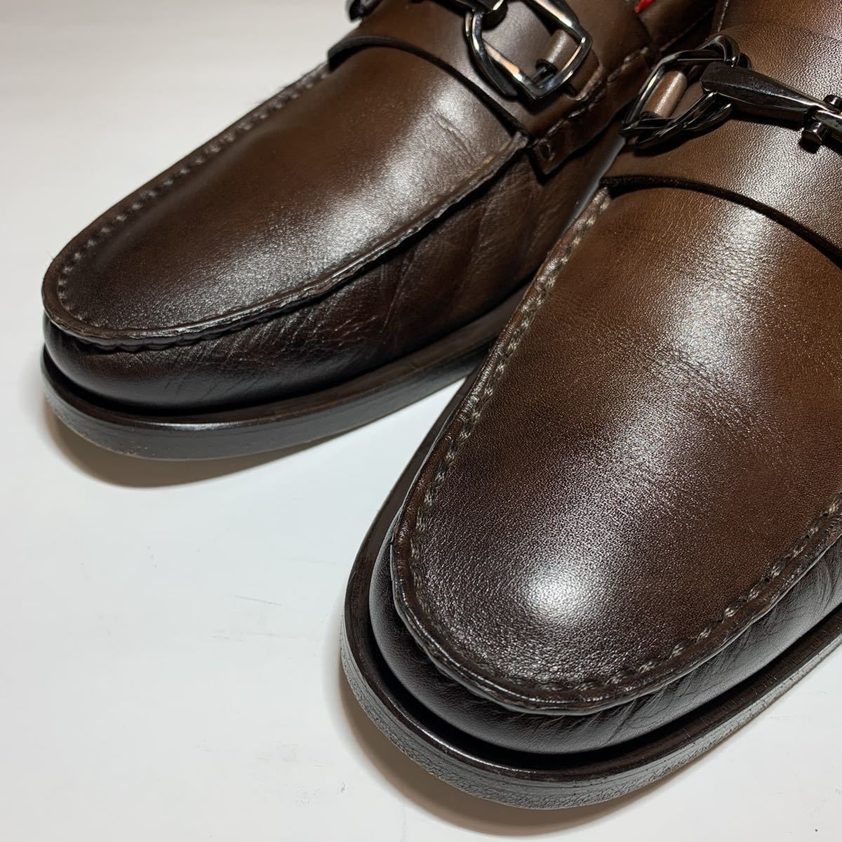 【美品】Santoni サントーニ 7.5 約26.5cm ダークブラウン サントーニ】 Santoni / 26.5cm / 美品 / こげ茶 / ダークブラウン