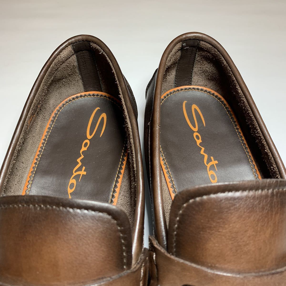 サントーニ】 Santoni / 26.5cm / 美品 / こげ茶 / ダークブラウン