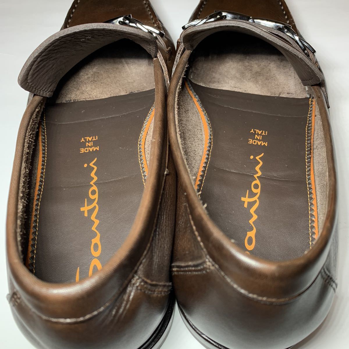 サントーニ】 Santoni / 26.5cm / 美品 / こげ茶 / ダークブラウン