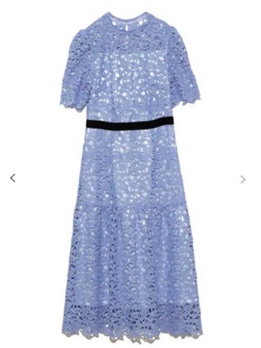 Sakiさま専用 セルフォード レースワンピース 青ブルー 38 イエナ Max9 Net