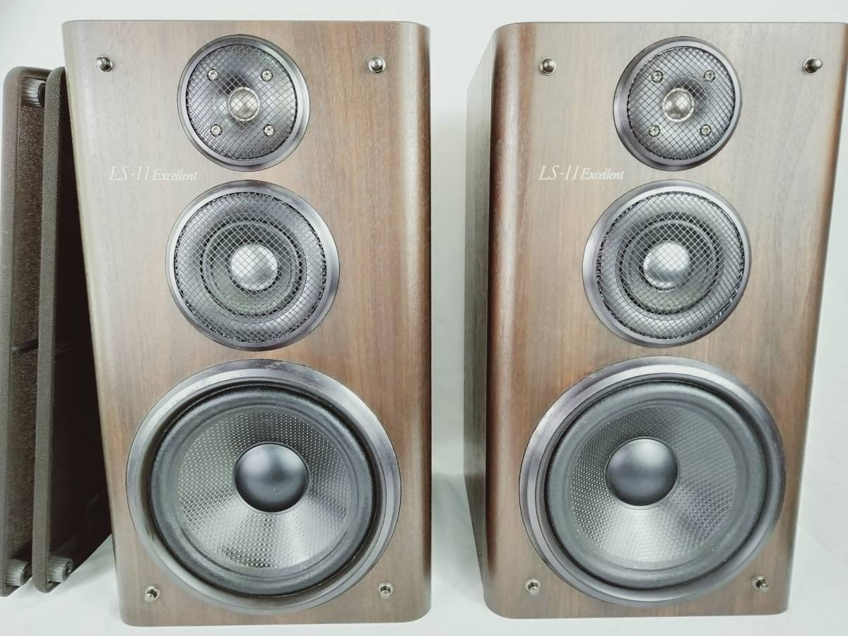 オーディオ機器 KENWOOD LS-11EX 3wayスピーカー ペアセット