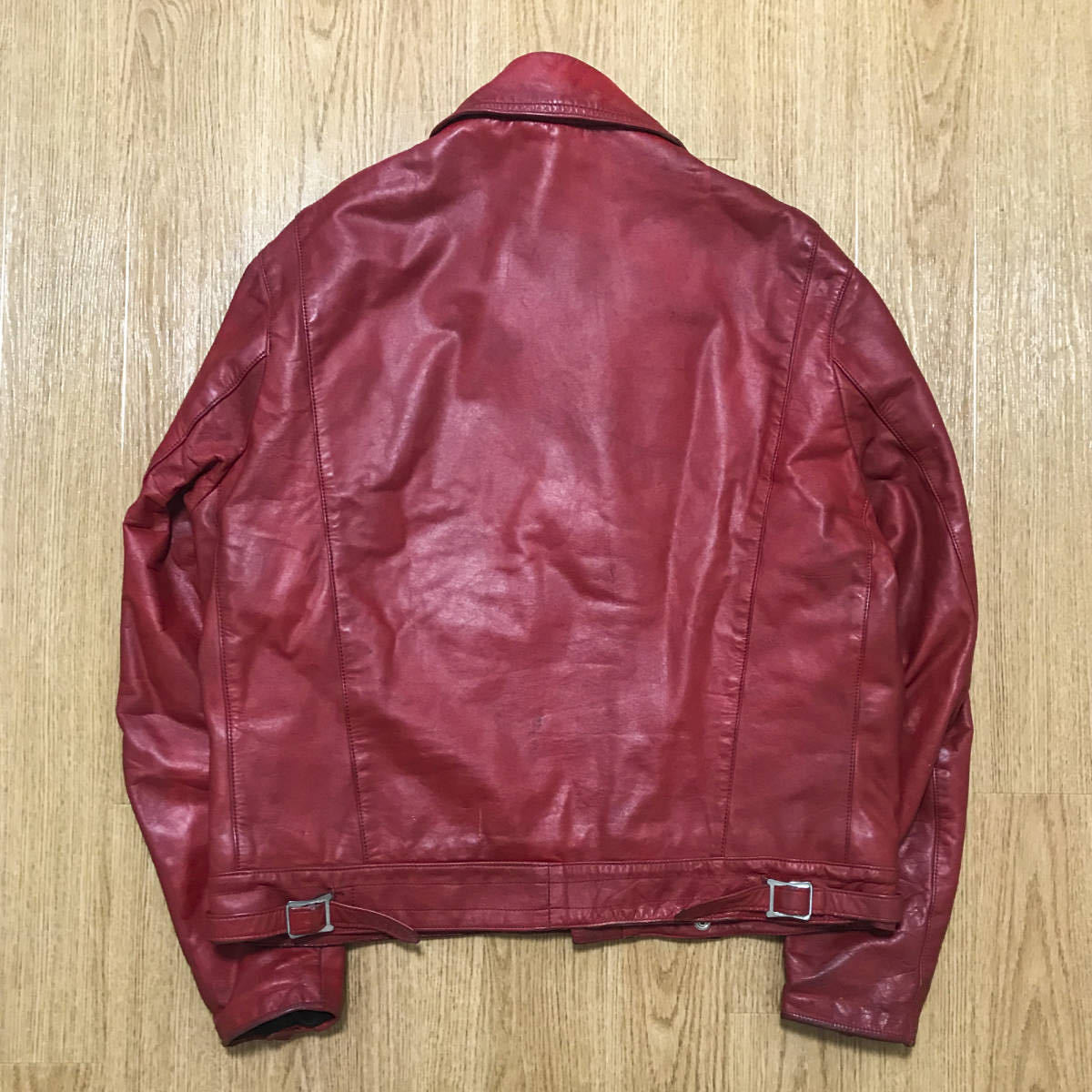 70年代 ルイスレザー サイクロン 44 レッド 赤 Cyclone 70s Lewis