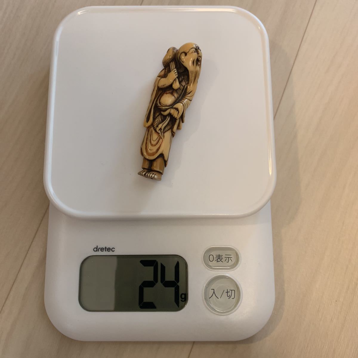 根付(netsuke)陶器 瑠璃鉄釉瓢箪仙人根付 江戸時代 根付(netsuke