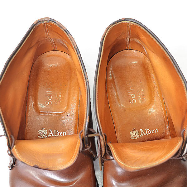 ALDEN SHIPS別注 ウイスキー コードバン チャッカブーツ 1352 7.5D