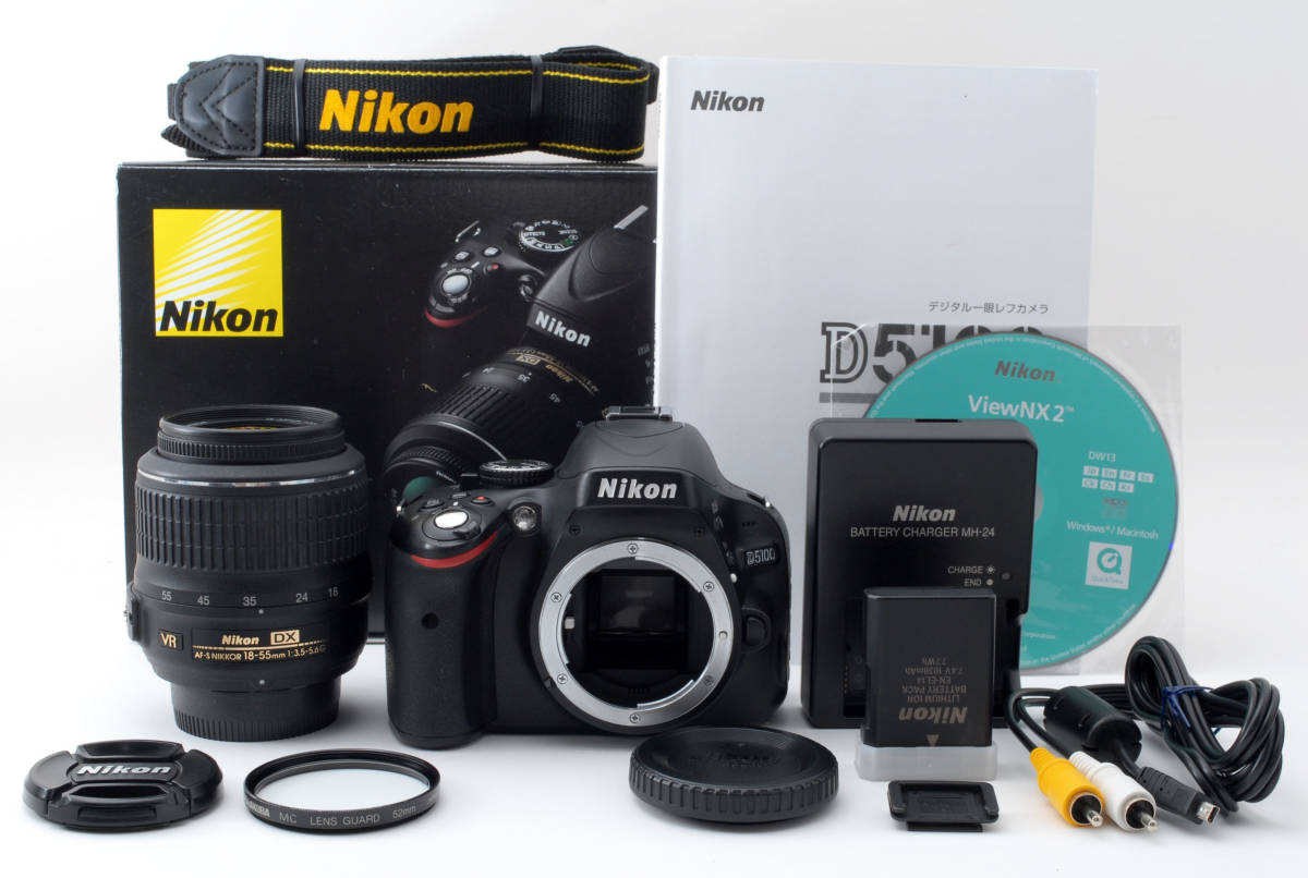 ☆シャッター数4872回！☆美品！☆ ニコン Nikon D5100 ボディ DX18