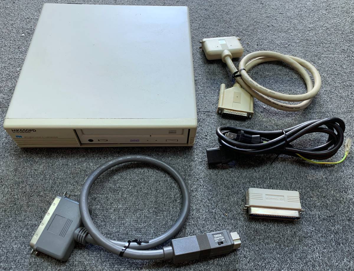MOドライブ ノートSCSI MO カード付き Logitec製品内蔵型MOドライブ