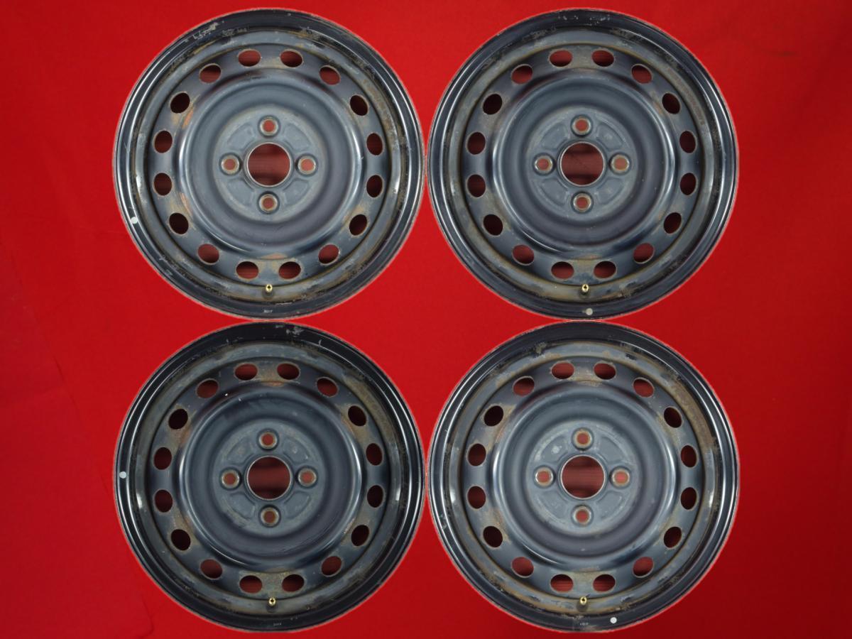 高品質，格安 激安 トヨタ シエンタ 80系 /ポルテ 10系 純正スチールホイール キャップ無 14inch&times;5.5J +33 PCD100 4H ホイール4本セット cc14(純正品)｜売買されたオークション情報、yahooの商品情報をアーカイブ 4穴
