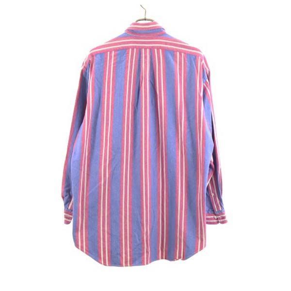ポロラルフローレン The Big Oxford ストライプ柄 長袖 ボタンダウンシャツ L POLO RALPH LAUREN ...