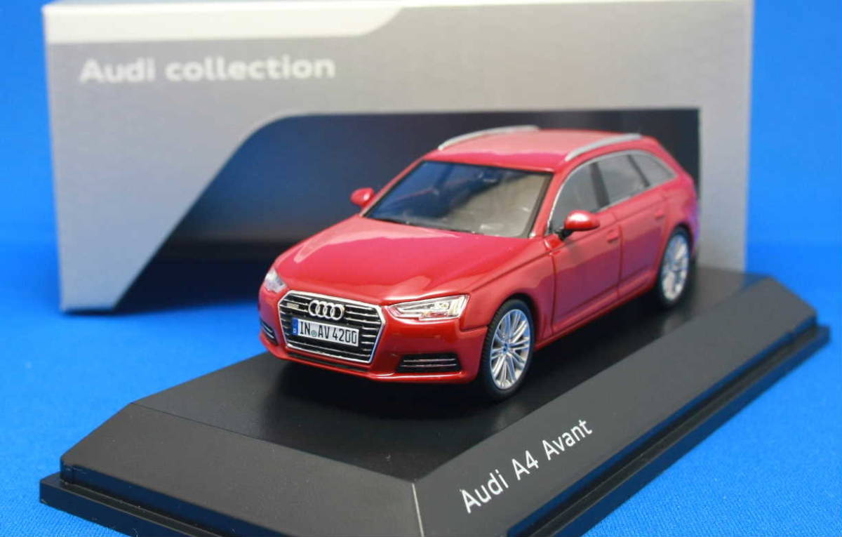 1/43 Audi A4 Avant（B9系）タンゴレッド アウディディーラー特注品